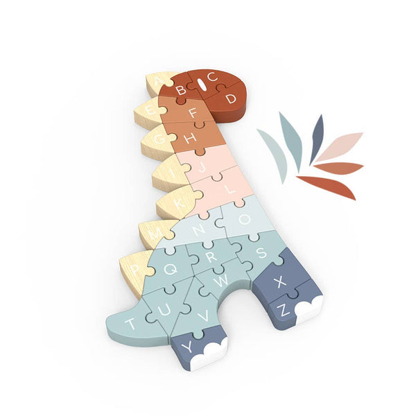 Wooden ABC Dino Puzzle Toy
