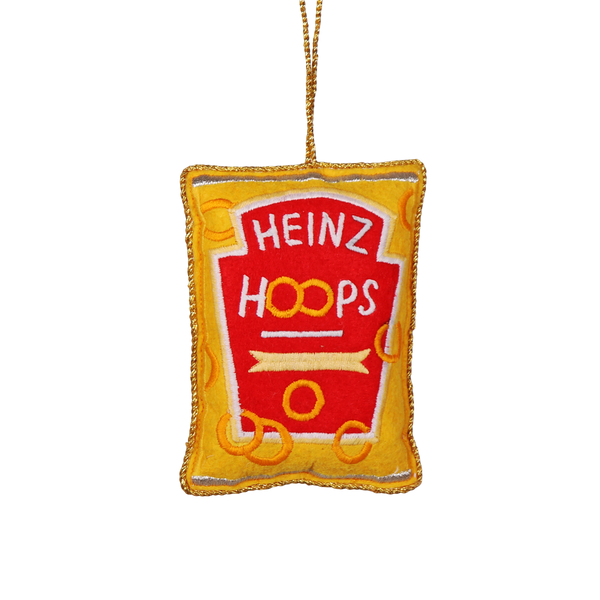 Heinz Spaghetti Hoops Embroidered Decoration