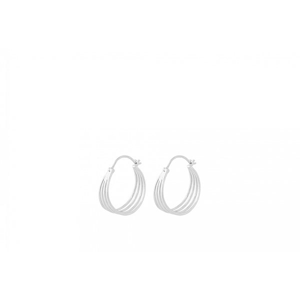 Pernille Corydon - Midnight Sun Earrings  - Silver