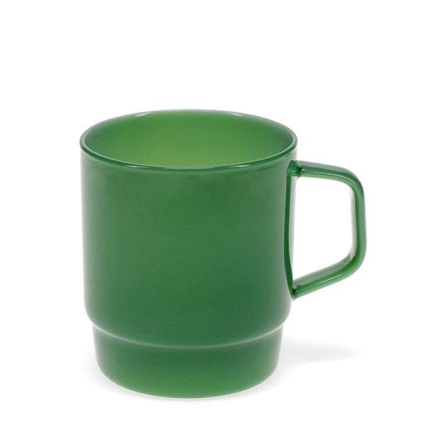 Stacking Glass Coffee Cup - Jade Green