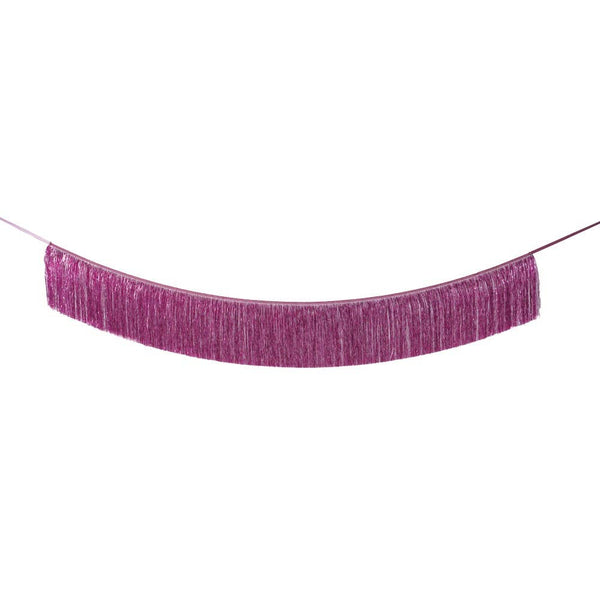 Pink Tinsel Fringe Garland