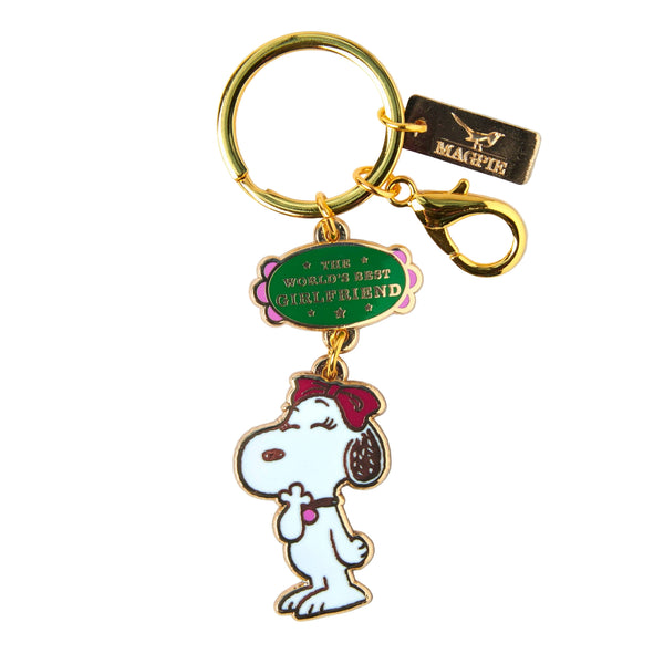 Peanuts World's Best Girlfriend Keyring