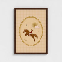 Queen of the Rodeo - Giclee Art Print - Cowgirl Cameo: A3