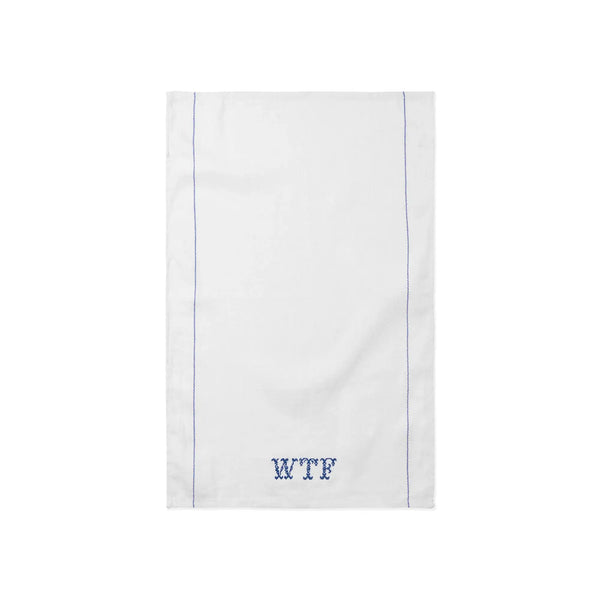 Embroidered Tea Towel - WTF