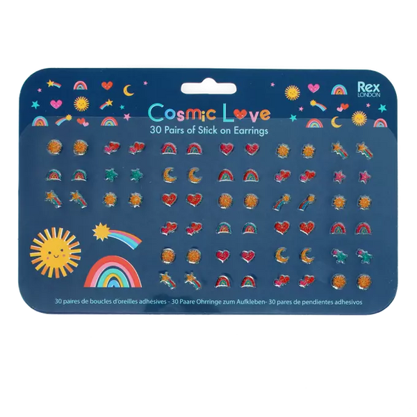 Cosmic Love Stick on Earrings