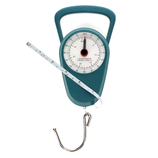 Travel Scales with Tape Measure Petrol Blue