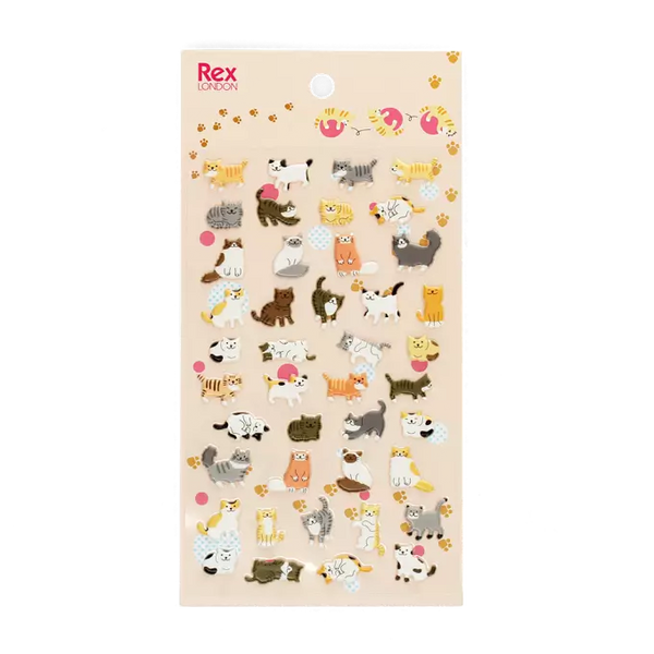 3D Puffy Stickers - Cats