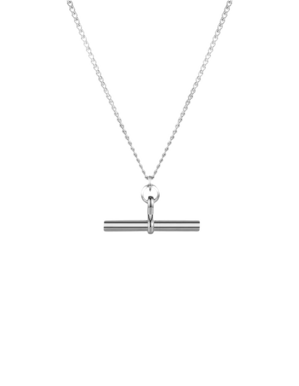 T-Bar Chain Necklace - Silver