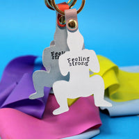 Feeling Strong Key Fob - Pink