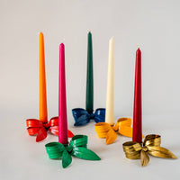 Ribbon Bow Candle Holder - Pomegranate