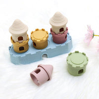 Silicone Stacking Castle Block Set Montessori Toy