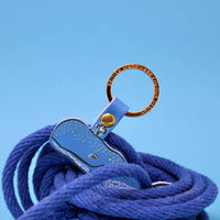 Humpback Whale Key Fob - Turquoise