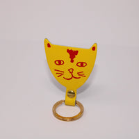 Cat Key Fob - Cream