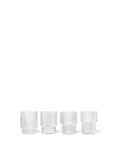 Ripple Glasses - Set of 4 - Clear