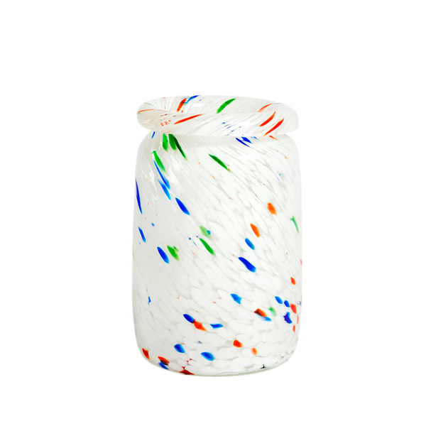 Medium Splash Vase - White Dot