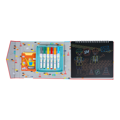 Construction Chalkboard Sketchbook
