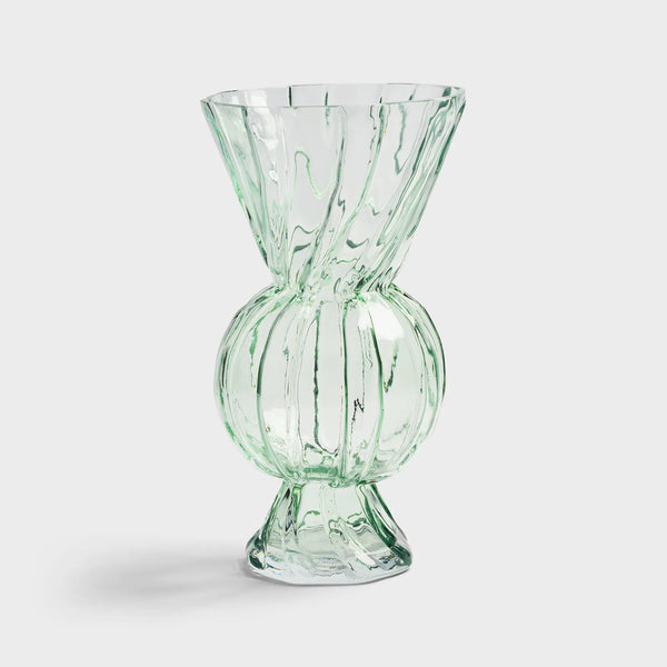 Vase Rhombic Glass Green