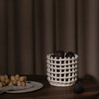 Ceramic Basket - Small - Off White