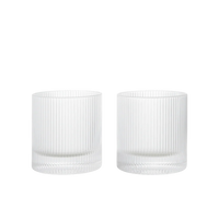 Ripple Tumbler Glasses - Set of 2 - Clear