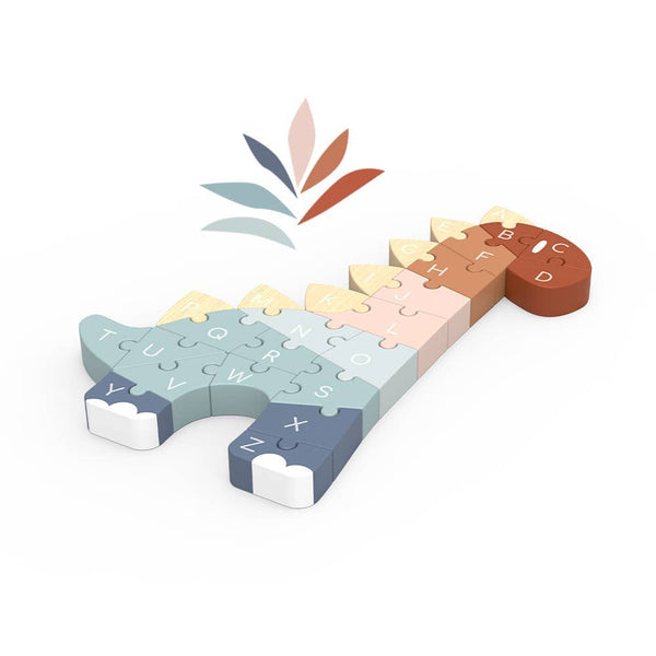 Wooden ABC Dino Puzzle Toy