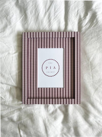 Blush & Burgundy Zigzag Frame: 10x8in (7x5in)