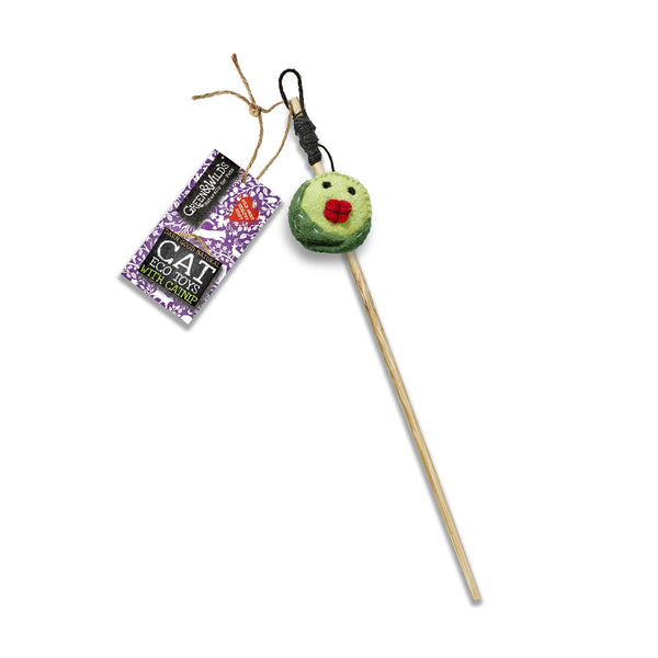 Eco Teaser Toy with Catnip - Sprouty McSprout Face