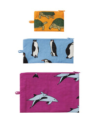 Flat Pouch Set - Vacation Animals