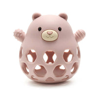 Silicone Motor Skills Ball Bear - Soft Pink