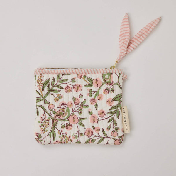 Zipped Pouch - Set of 2 - Floral Blush