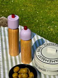 Salt & Pepper Grinder - Lilac & Red - Medium