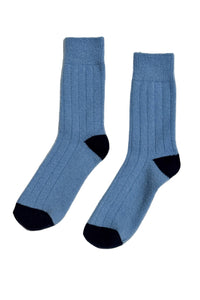 Classic Cashmere Socks - Bluebell