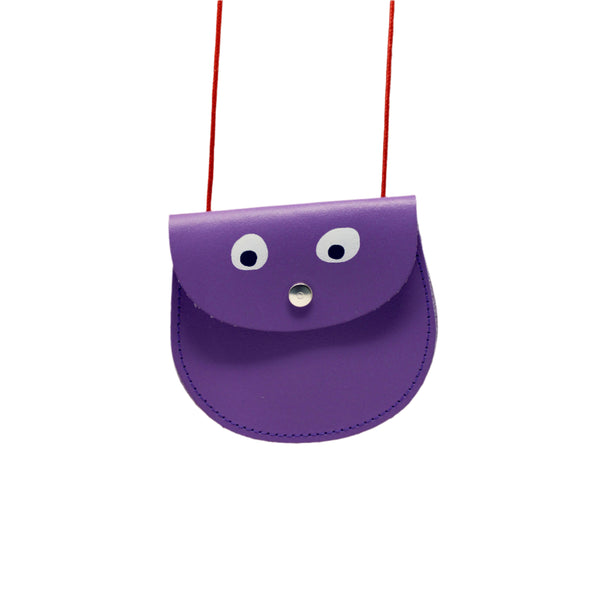 Googly Eye Pocket Money Purse - Lilac