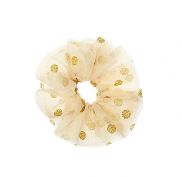 Tulle Glitter Spotty Scrunchie