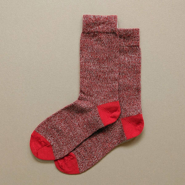 Fine Merino Wool Socks - Poppy Red