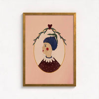 Queen of the Rodeo - Giclee Art Print - Blueberry: A3