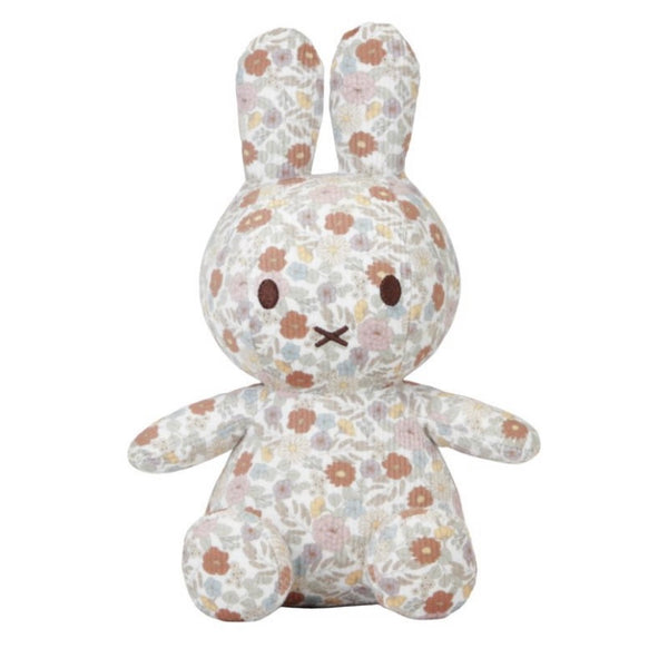 Little Dutch - Miffy Vintage Flowers All Over - Cuddle - 25 cm