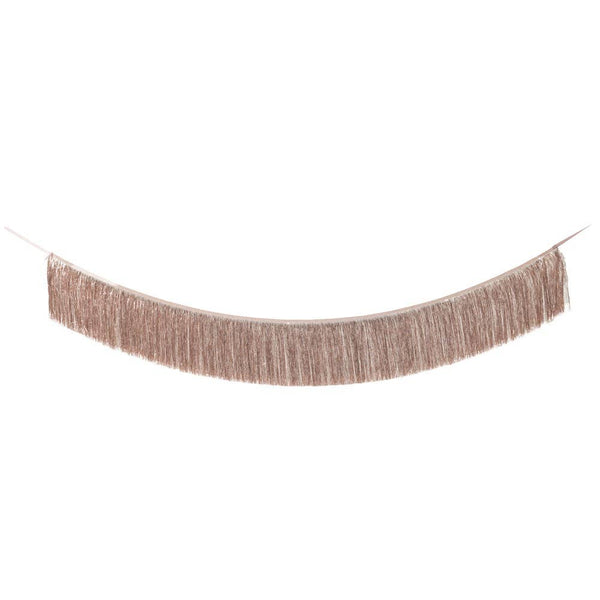 ROSE GOLD TINSEL FRINGE GARLAND
