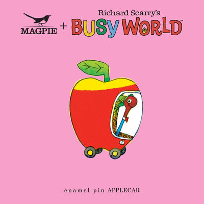 Magpie x Richard Scarry Applecar Enamel Pin