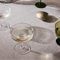 Ripple Champagne Saucers - Set of 2 - Clear