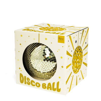 Hanging disco ball (15cm) - Gold