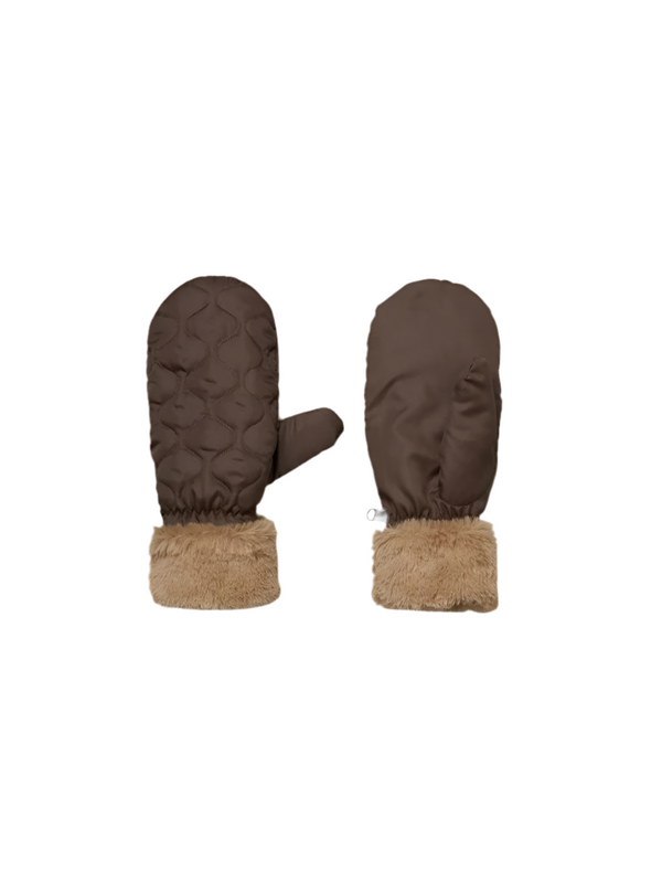 Makara Puff Mittens - Roast Brown