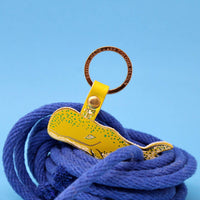 Humpback Whale Key Fob - Turquoise