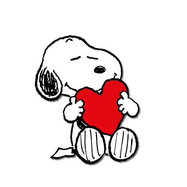 Peanuts Give Hugs Pin - Heart