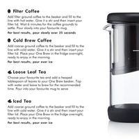 One Brew Coffee Maker: Black / 350ml