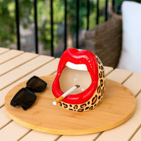 Boca Ashtray / Leopard Multipurpose Container