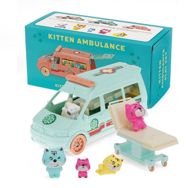 Little World Playset - Kitten Ambulance