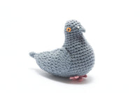 Fair Trade Crochet Pigeon Baby Rattle