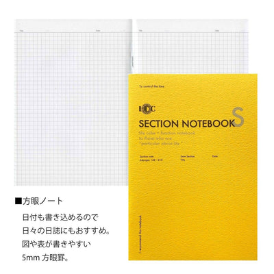 Function Notebook A5 Slim Grid - Yellow