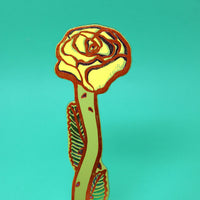Rose Bookmark - Cream