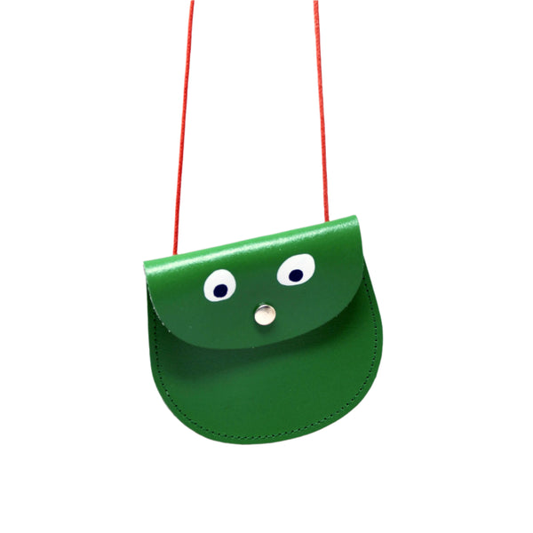 Googly Eye Pocket Money Purse - Green